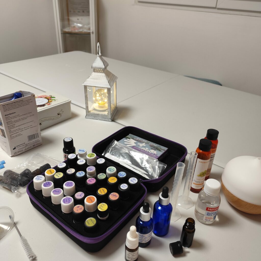 Atelier huiles essentielles matériel